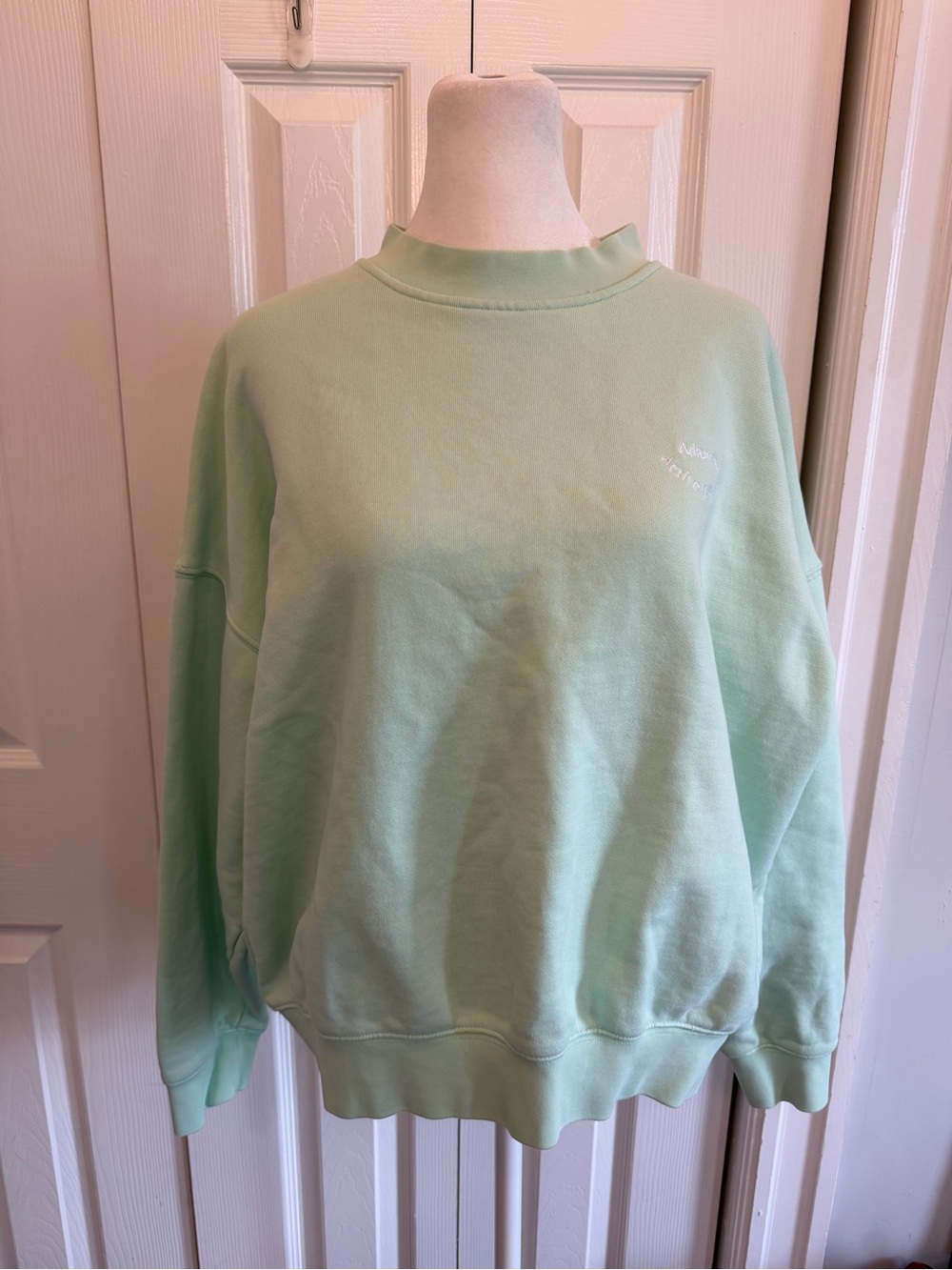 Adanola Mockneck Sweatshirt Loungewear Mint Size Medium
